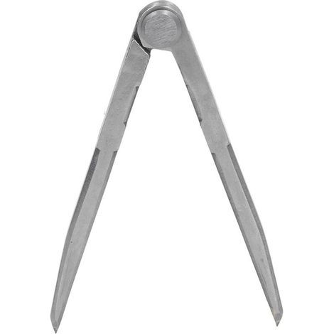 Ce compas réglable de 150 mm de long est fabriqué en acier au carbone haute dureté et résistant à l'usure et comporte une échelle linéaire. (1/5)