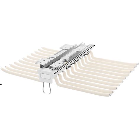 Percha para pantalones, diseño que ahorra espacio, funcionamiento silencioso, color beige. (1/2)
