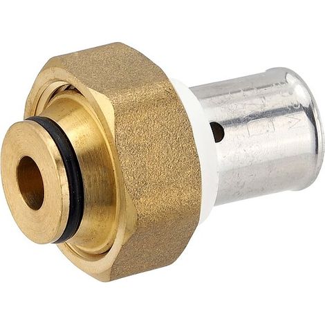 Press-Verschraubung mit Überwurfmutter 3/4'' IG - mit Eurokonus - für Alu-Verbundrohr 16 x 2,0 mm