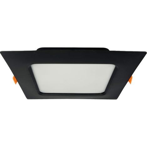 Spot de plafond LED encastré ALEXIS-SQ 12W 1050lm IP20 CCT carré noir HOROZ (1/5)