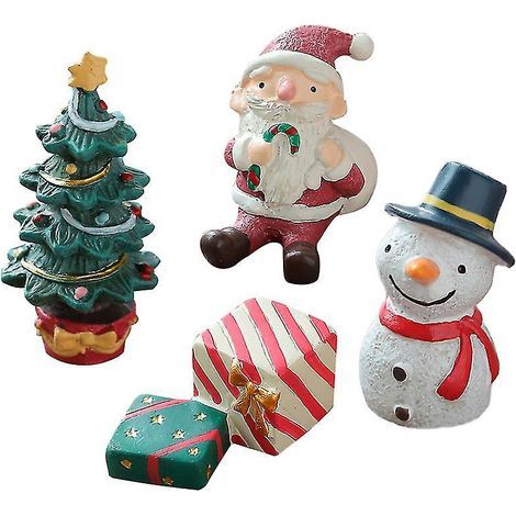 Set mit 4 Weihnachtsdekorationen aus Kunstharz (1/3)