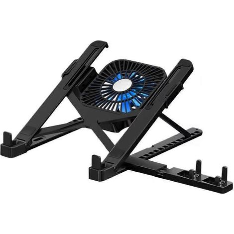 Faltbarer Laptop-Kühlständer mit eingebautem Lüfter, Tablet-Ständer und Handy-Ständer. (1/5)