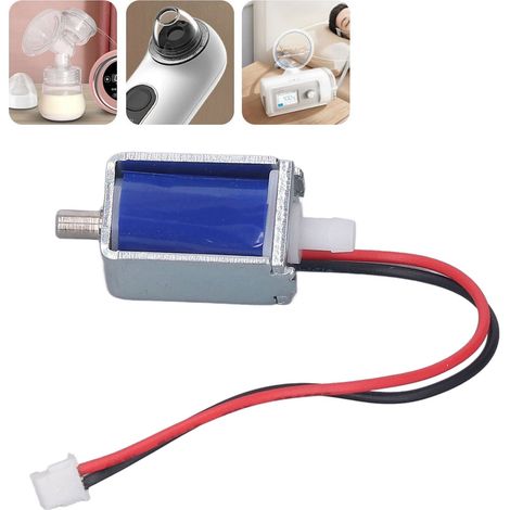Vanne d'échappement électromagnétique à deux positions et deux voies à commande électronique, vanne électromagnétique miniature, vanne de générateur d'oxygène pour dispositifs de protection oculaire e (1/5)