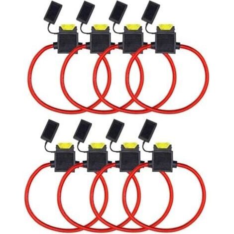 Pack of 12V Waterproof Fuse Holder 14 AWG 20 Amp Car Automotive Engine Blade Fuse (Medium Size) MUMU (1/4)