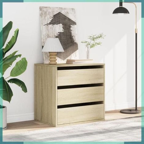 852845 Commode d'angle chêne sonoma 60x41x58 cm bois d'ingénierie (1/5)