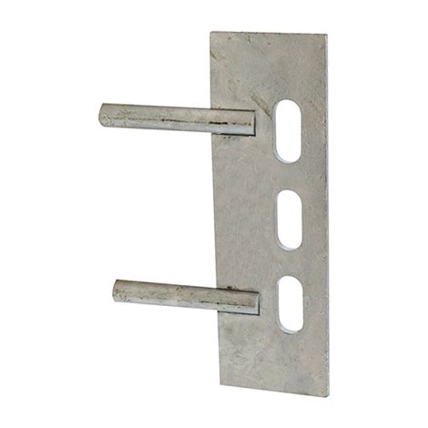 TIMCO Gravel Board Clip Twin Pin Galvanised - 150 x 50mm
