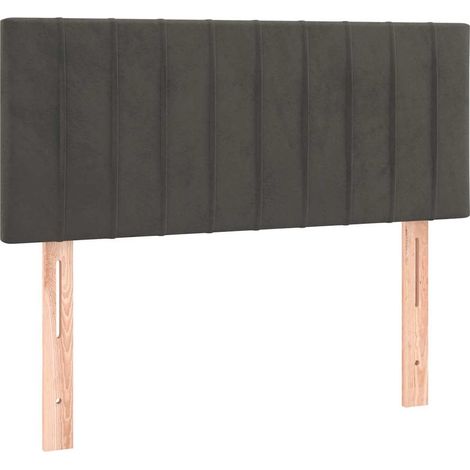 Maison Exclusive - Tête de lit Gris foncé 90x5x78/88 cm Velours (1/5)
