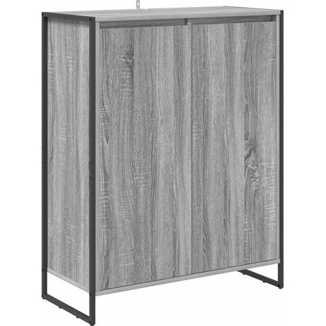 Shoe Cabinet Grey Sonoma 79 x 36 x 100 cm Engineered Wood vidaXL