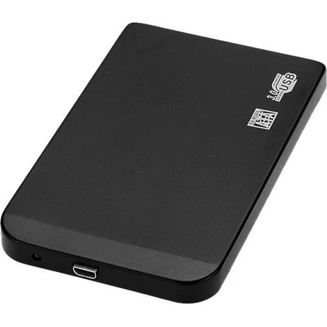 Disque dur externe USB 3.0 de 1 To, portable, de bureau ou mobile, avec étui (1/5)