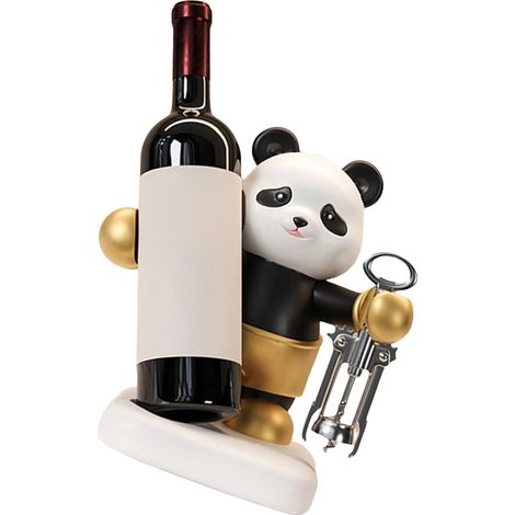 Panda Wine Rack Porte-Bouteille de vin décoratif pour la Cuisine et la décoration de la Maison, Parfait pour Les Amateurs de vins et Les collectionneurs (1/5)
