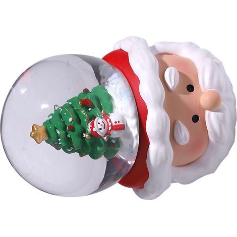 Weihnachtsschneekugel, bunte Beleuchtung, Heimdekoration, Nacht