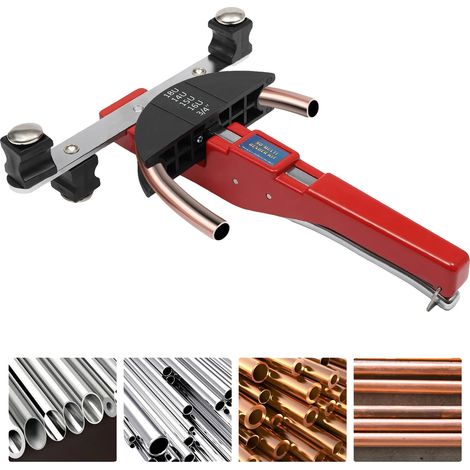 Plieuse de Tuyaux Manuelle, Construction en Nylon et Acier, Angle de Flexion Maximum de 90°, Diamètre de Tuyau Compatible de 1/4 à 7/8 pouces, 7 Têtes de Flexion, 2 Supports de Fixation (1/5)