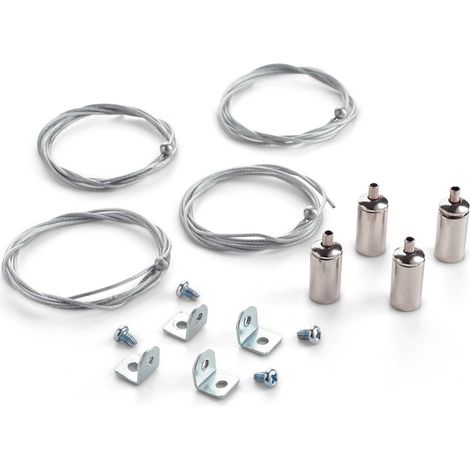 Kit Sospensione Panel Metallo Cromo