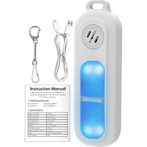 Alarme Porte-clés, Alarme de sécurité personnelle,Porte-clés sirène éclairée par LED pour 130Db Alarme de lumières de sécurité à Clip arrière Portable pour Filles, Cyclisme de Nuit (1/4)