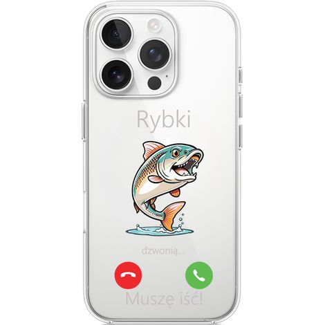 iPhone 13 Pro Hülle, transparent, Silikon Flexi, Fischklingel (1/5)
