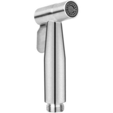 Pulvérisateur de bidet à main, kit de pulvérisation en nickel brossé en acier inoxydable, nettoyant pour couches en tissu de salle de bain, buse de douche antirouille portable