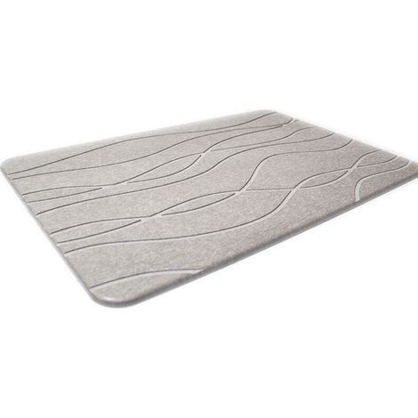 Diatomaceous earth bath mat 60 x 40 cm - Absorbent stone - Shower mat