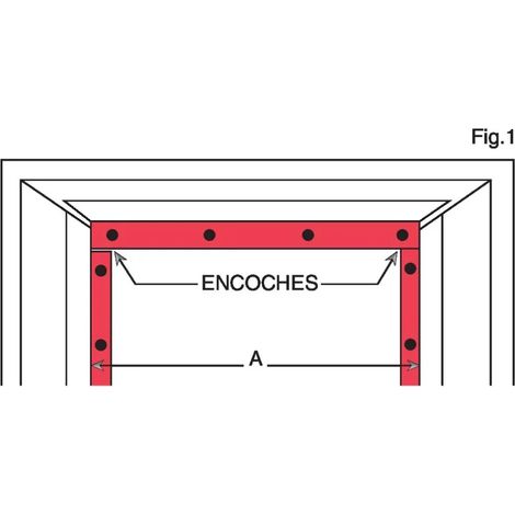 Cornières anti-pince en U pour porte 2490 mm x 1000 mm – Époxy marron – Conditionnement sous gaine plastique – Pour espaces confinés – Devismes