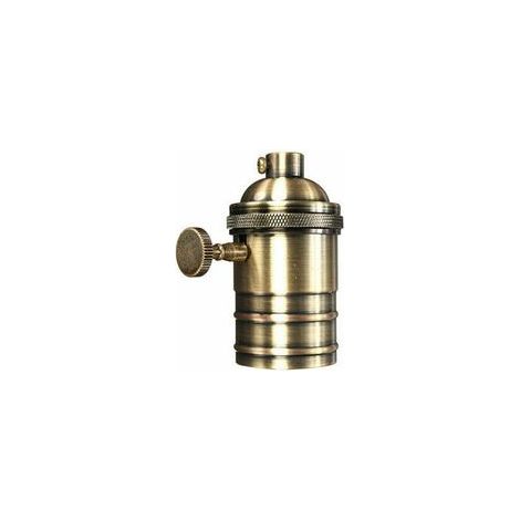 Porte-ampoule en laiton, douille E26/E27 cuivre antique vintage –