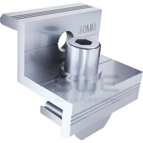 End Clamp 30/35 mm para Guía Pro Standard XH  Gris   IluminaShop