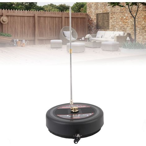 Nettoyeur Haute Pression 3600 PSI avec Roues et Tête de Nettoyage pour Sol Jardin - Kit Balai d'Eau Complet-KZQ (1/5)