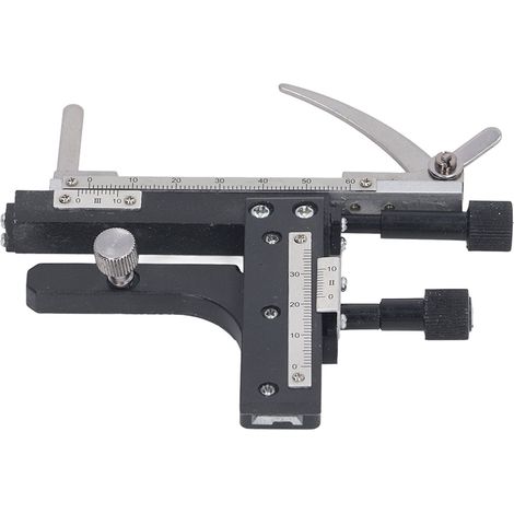 Bidirektionaler Wegmikrometer für Mikroskope, mechanischer Tisch aus Aluminiumlegierung, 4-achsige bewegliche Skala, XY-Genauigkeit (1/5)