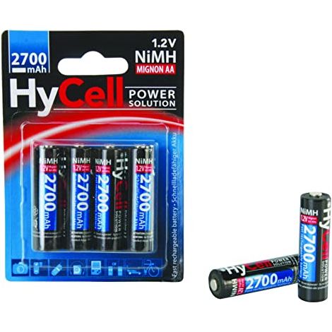 HyCell HR06 2700 Batteria ricaricabile Stilo (AA) NiMH 2400 mAh 1.2 V 4 pz. (1/4)