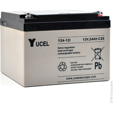 Yucel - Batterie plomb AGM YUCEL Y24-12I 12V 24Ah M5-F