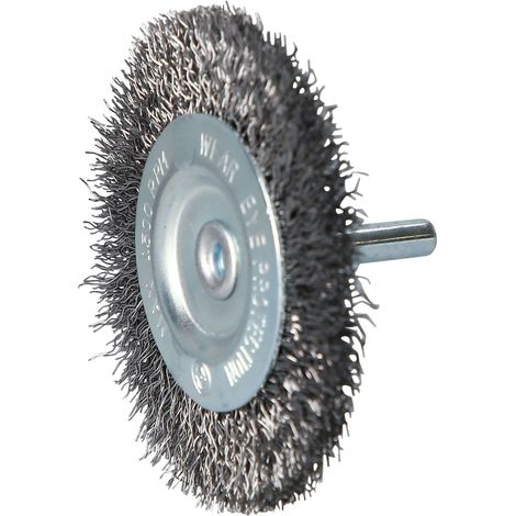BRILLIANT TOOLS Brosse à disque Ø 75 mm avec tige de 6 mm - BT103107 (1/7)