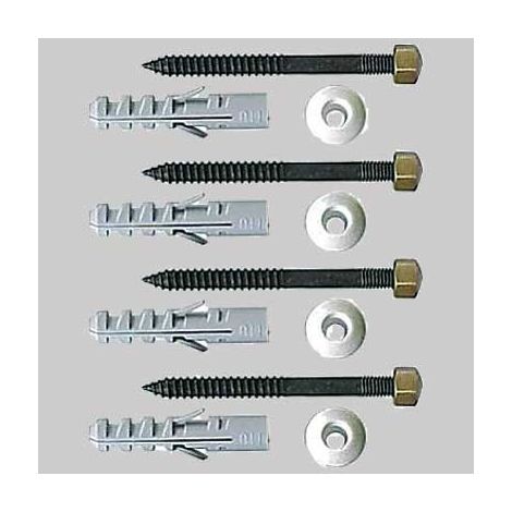 KIT FISSAGGI VASO/BIDET BRONZATI - 6 x 80