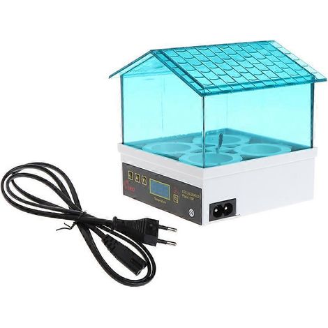 Incubateur pour 4 œufs de poule avec contrôle de la température et vue transparente