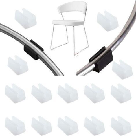 Capuchon Pied Chaise - 10 mm Diamètre - Protection Sol Antidérapante - Pour Tubes Ronds Meubles - 32 Pièces (1/5)