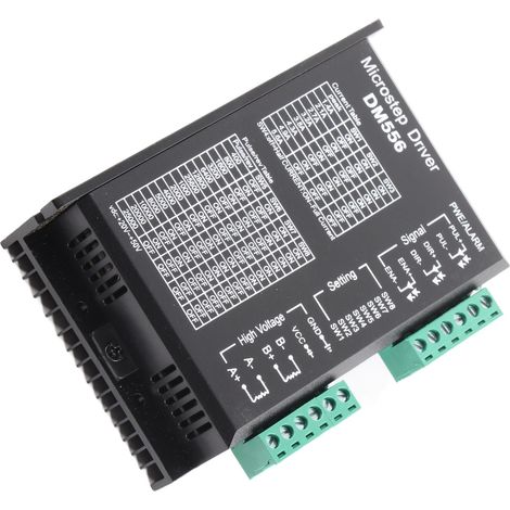 Pilote de Moteur Pas-à-Pas Haute Performance DM556 pour Moteurs 2-Phases 42/57 - Alimentation 24-50V DC (1/5)