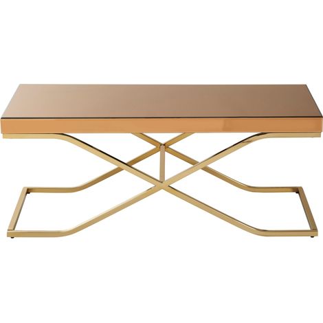 Interiors by Premier Poised And Graceful Design Light Brown Coffee Table, Durable Display Table, Versatile Decorative Table (1/5)