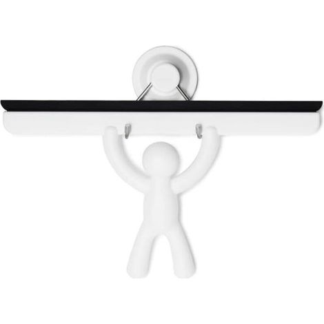 Bardusch-Squeegee. Raclette de douche Buddy, coloris blanc, dimension 26.7x15.9x5.1cm (1/4)