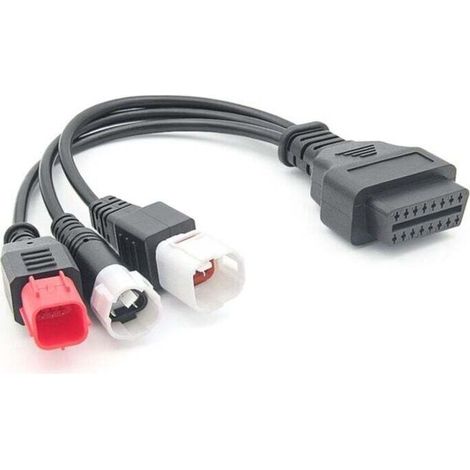 Câble de Diagnostic OBD2 pour Moto Kline Euro5 16 Broches Vers 3 4 6 Adaptateur