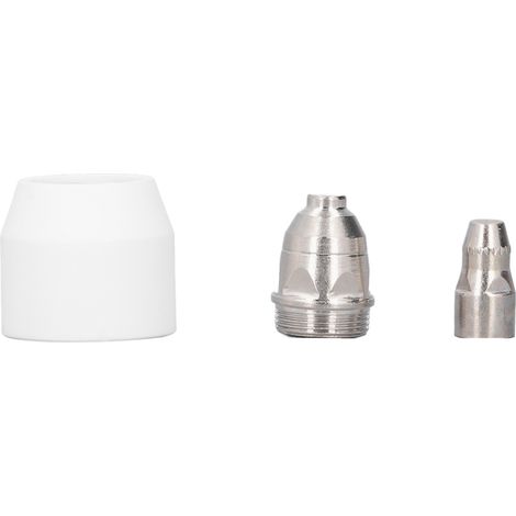 Ensemble de 3 protections en céramique pour pièces consommables de torche de découpe plasma, buse d'électrode, compatible avec la machine de découpe P80. (1/5)