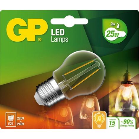 GP Lighting Filament Mini Globe E27 2W (25W) 250 lm GP 078111 (1/3)