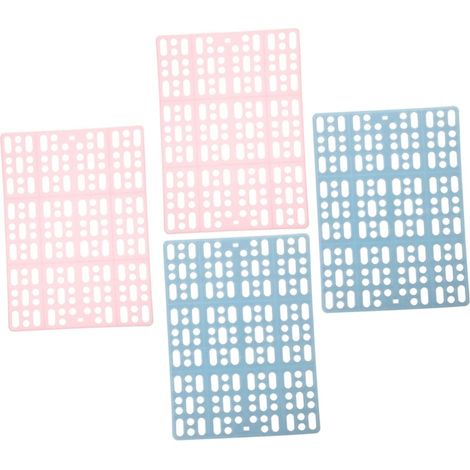 4pcs Rabbit Cage Cushions, Durable Plastic Pet Floor Mats for Puppies and Cats (1/5)