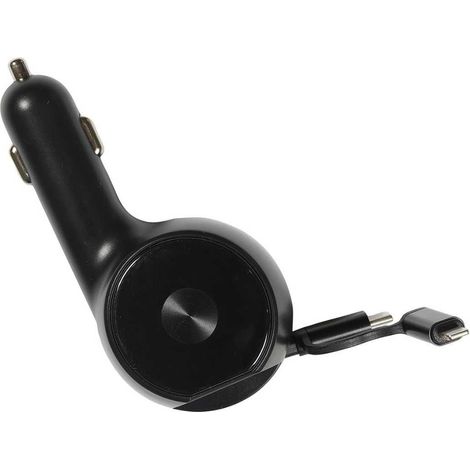 Chargeur allume cigare câble retractable 60 Watt 4 en 1 (1/4)