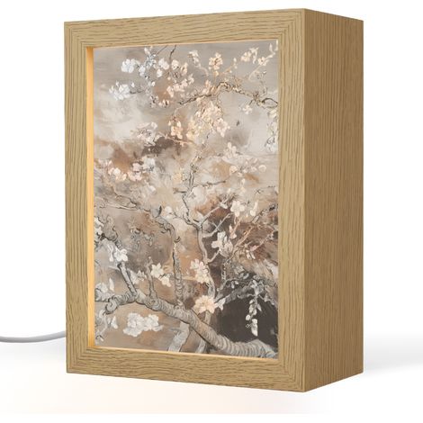 TABLE LAMP Almond Blossom - Art - Van Gogh - Beige - Abstract 15x20 cm