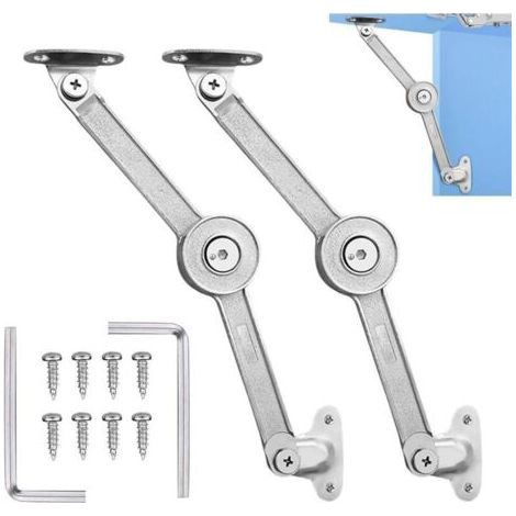 Two Support Bars for Cabinet Door, Mechanical Damping Bracket for Door Panel Hardware (1/5)