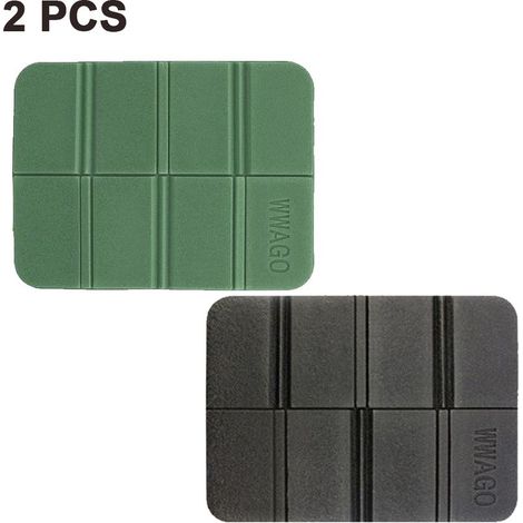 Lot de 2 coussins de siège pliables en mousse pour la randonnée - Confort optimal en plein air (1/5)