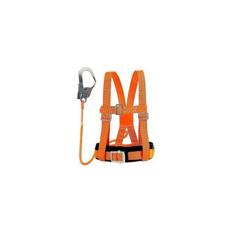 Harnais de sécurité ajustable 50-120 cm – Charge max 100 kg – Boucle en acier renforcée – Pour travaux en hauteur et escalade (1/5)