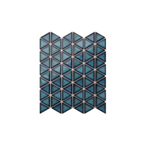 Ilcom mosaico  in ceramica su rete per bagno e cucina 26.3cm x 30.3cm - Adriatic triangular blanket