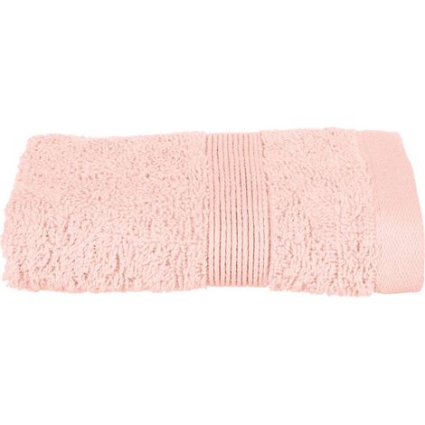 Baumwollhandtuch mit dekorativen Bordyura, rosa Naturbaumwolle Badetuch - Atmosphera