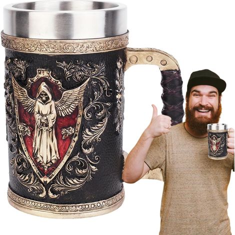 Chopes À Bière Pour Hommes Décoration Esthétique Et Accessoire De Boisson Mug À Boisson Pour le , restaurants, studio, , anniversaire, Noël, Thanksgiving, road trip, Halloween (1/5)