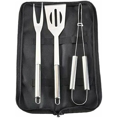 royaluxe - Ensemble d'outils de barbecue, kit d'outils de barbecue pour griller, kit d'accessoires de cuisine en acier inoxydable extra épais de haute qualité 3 accessoires de barbecue (1/5)