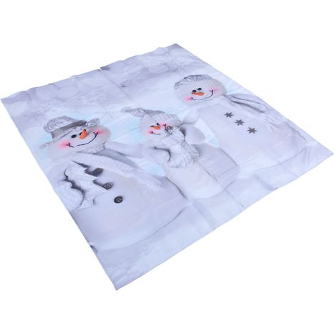 Rideau de Noël Personnalisé 150x166cm - Impression Numérique 3D, Occultant et Imperméable pour Fenêtre ou Douche