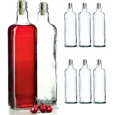 KADAX 8x Bouteille 700ml Pour Teintures de Vin + Liège Fi21 (1/5)